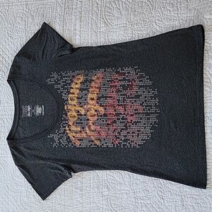 USC Womens Her Style Authentic Apparel Gray sequence Trojans T-shirt Size XL